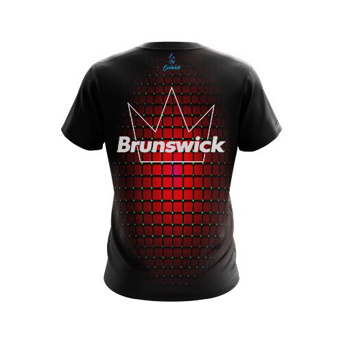 Brunswick Pin Head Red CoolWick Bowling Jersey - Image 2