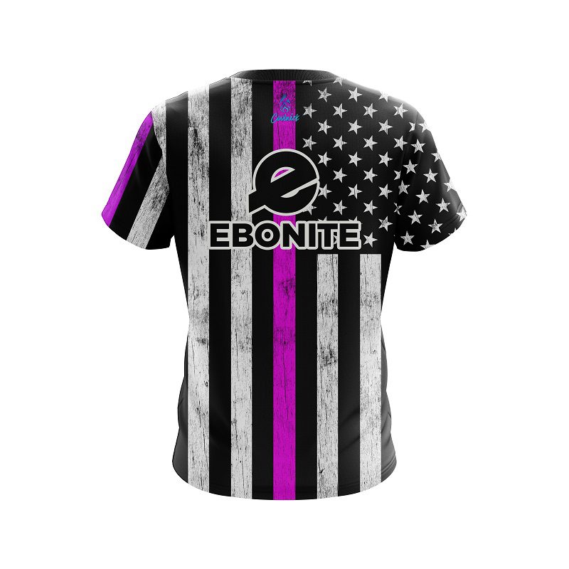 Ebonite Pink Line CoolWick Bowling Jersey - Image 2