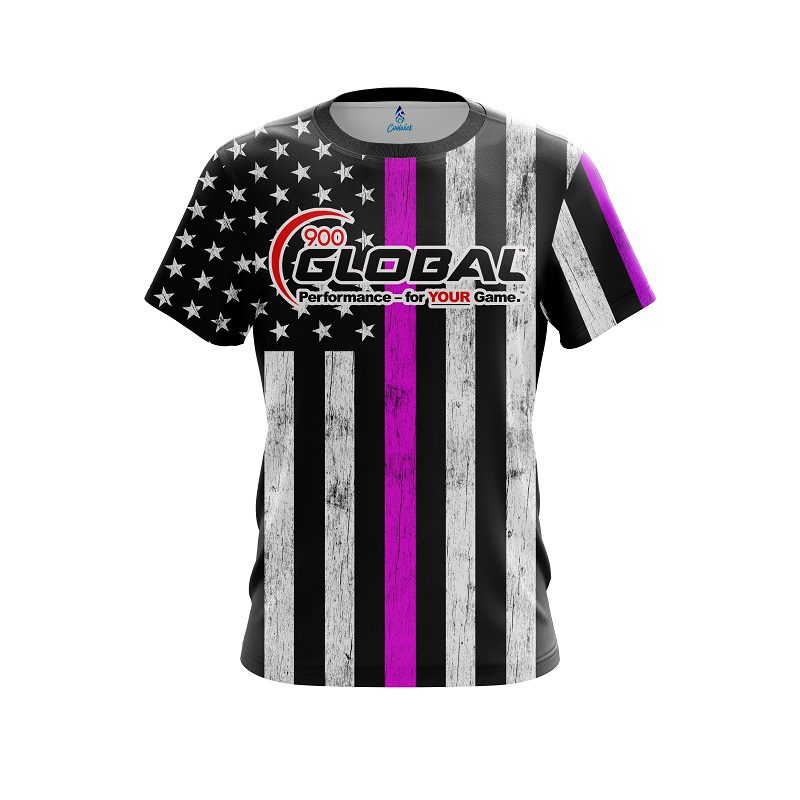 900 Global Pink Line CoolWick Bowling Jersey