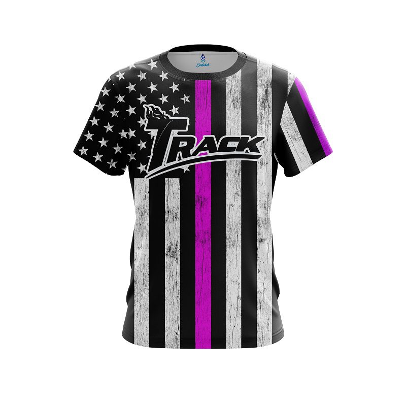 Track Pink Line CoolWick Bowling Jersey