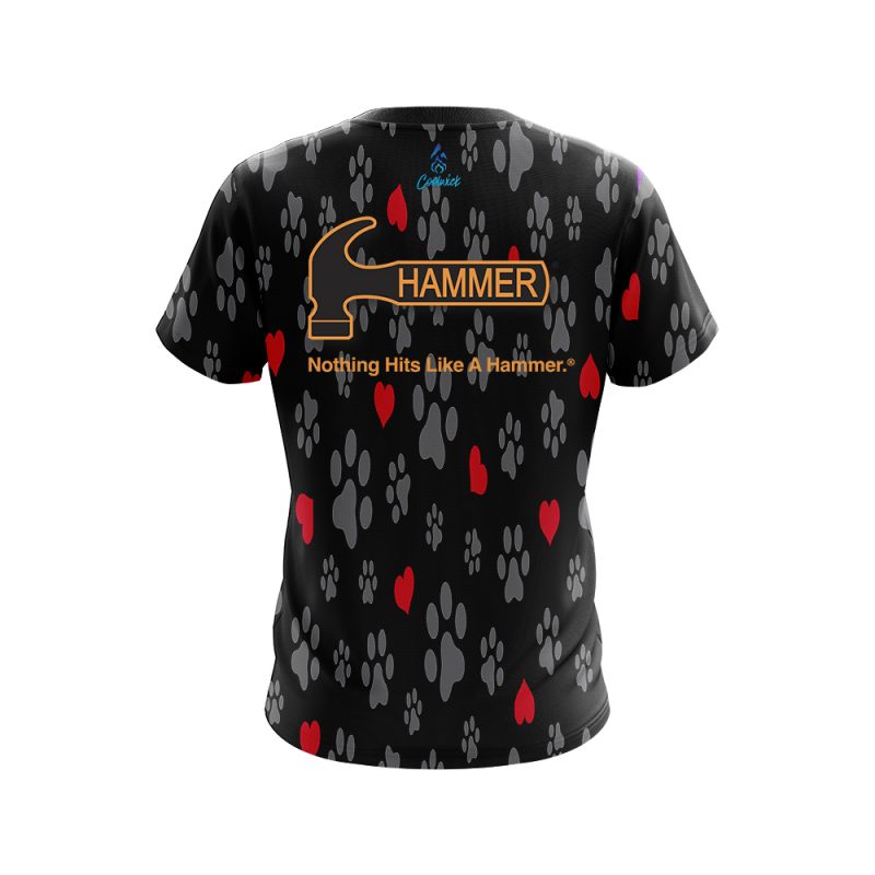 Hammer Puppy Love Black CoolWick Bowling Jersey - Image 2