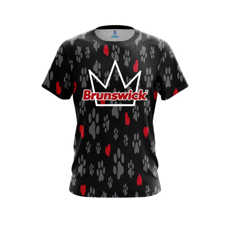 Brunswick Puppy Love Black CoolWick Bowling Jersey
