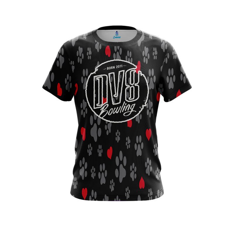 DV8 Puppy Love Black CoolWick Bowling Jersey