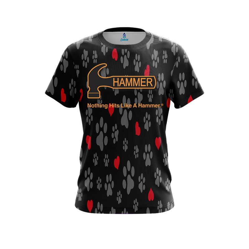 Hammer Puppy Love Black CoolWick Bowling Jersey