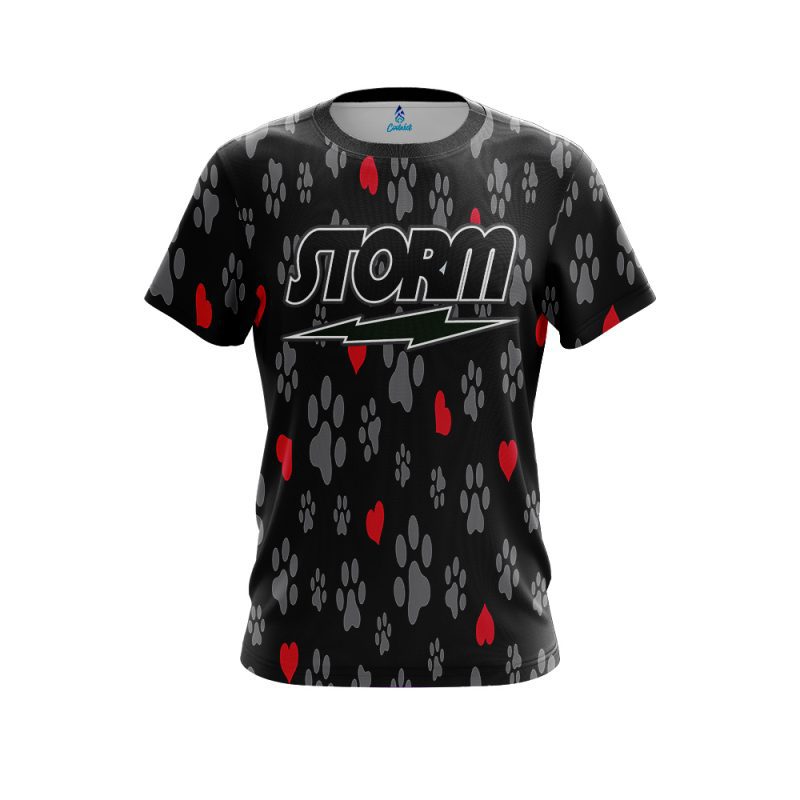 Storm Puppy Love Black CoolWick Bowling Jersey