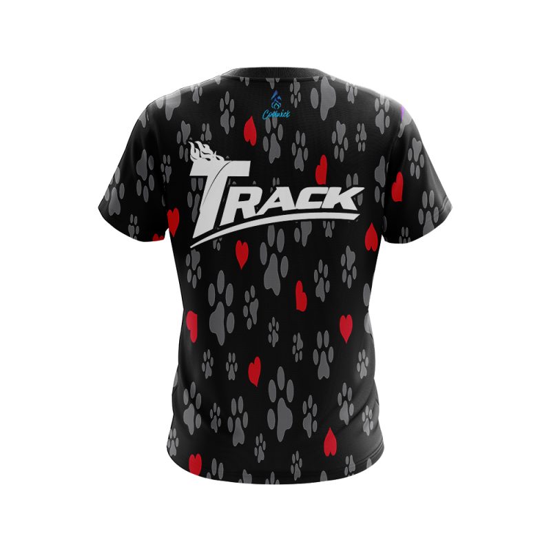 Track Puppy Love Black CoolWick Bowling Jersey - Image 2