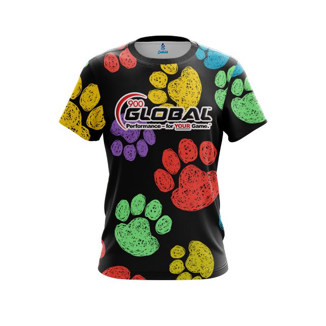 900 Global Puppy Paws CoolWick Bowling Jersey
