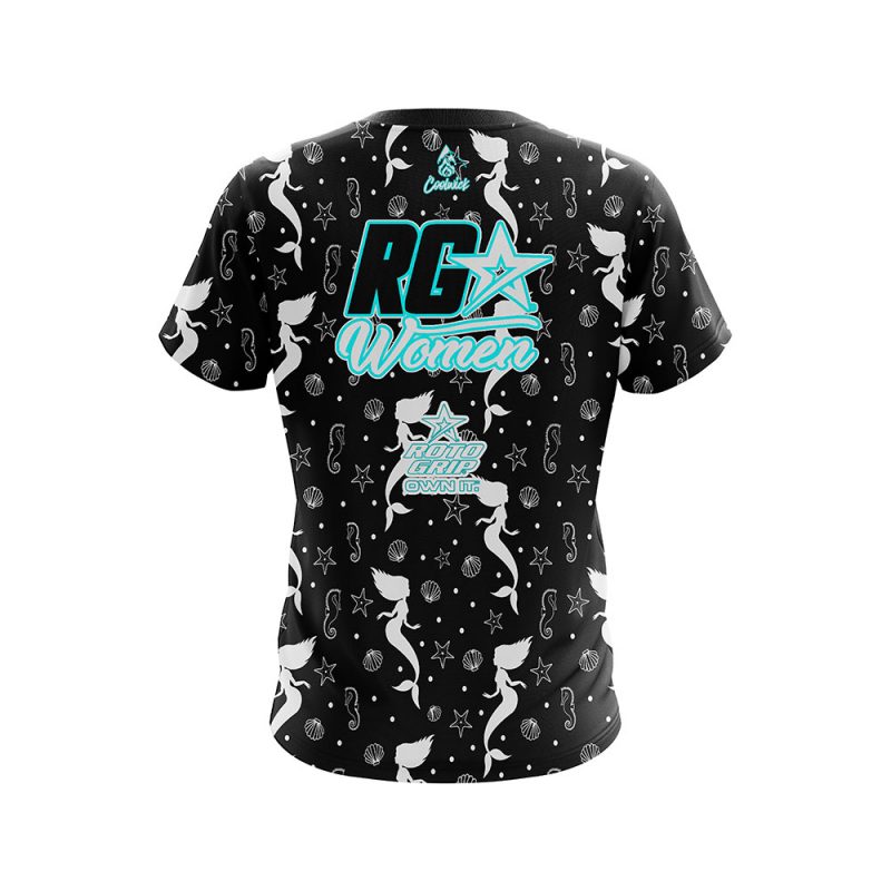 Roto Grip RG Women Beautiful Sea Creatures Black CoolWick Jersey - Image 2