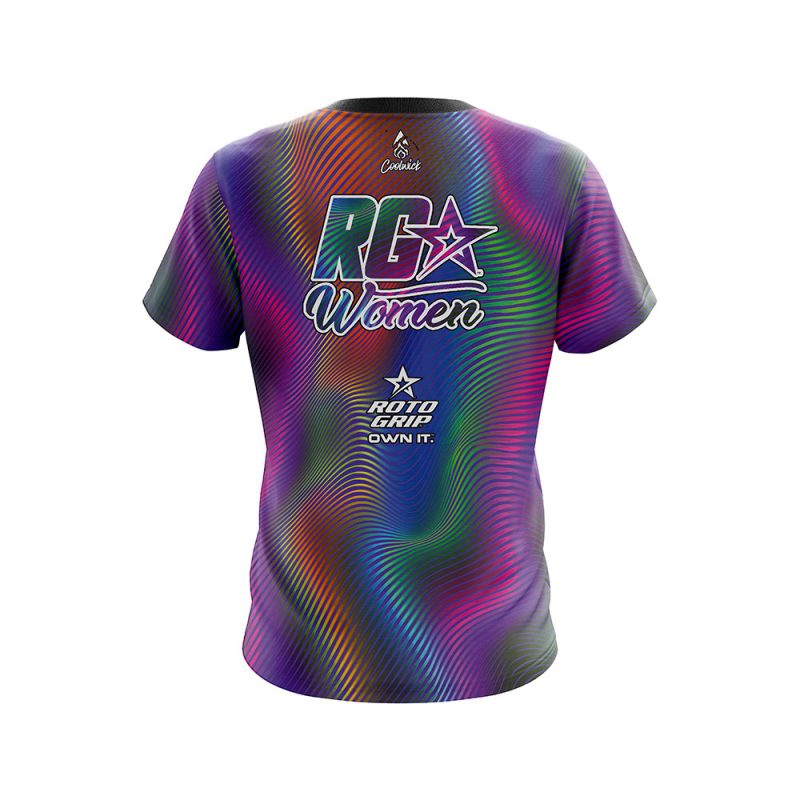 Roto Grip RG Women Blurred Lines CoolWick Bowling Jersey - Image 2