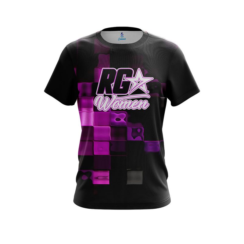 Roto Grip RG Women Purple Cubes CoolWick Bowling Jersey