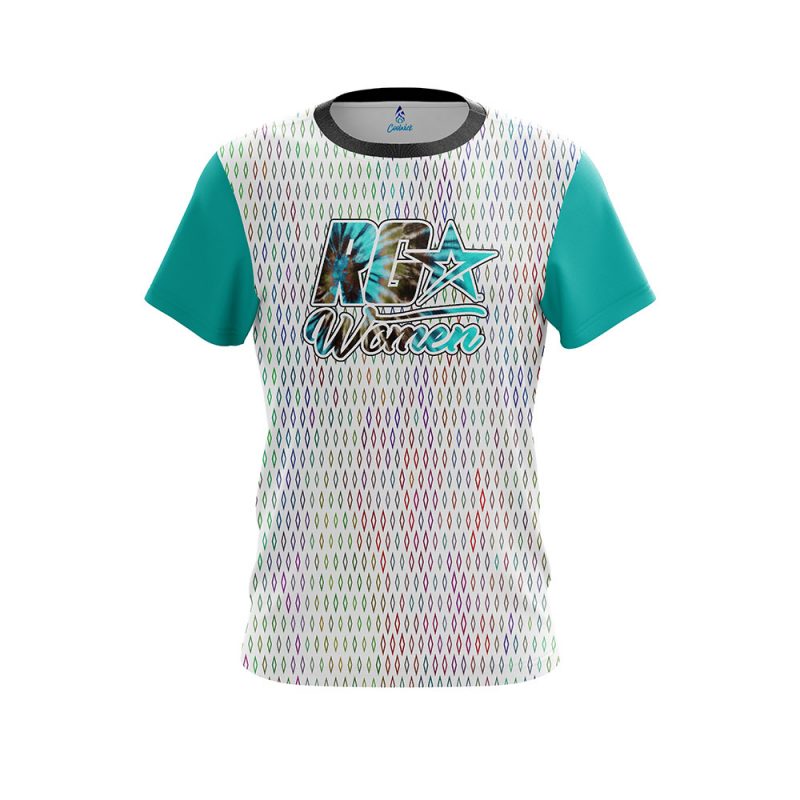 Roto Grip RG Women Rainbow Diamond Plate CoolWick Bowling Jersey