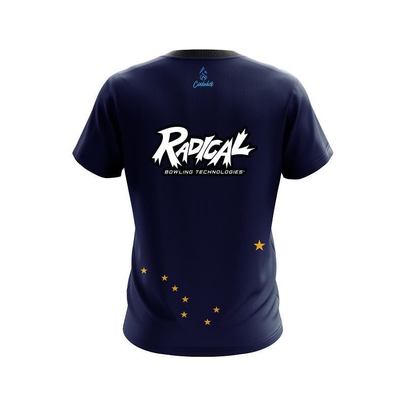 Radical Alaska Flag CoolWick Bowling Jersey - Image 2