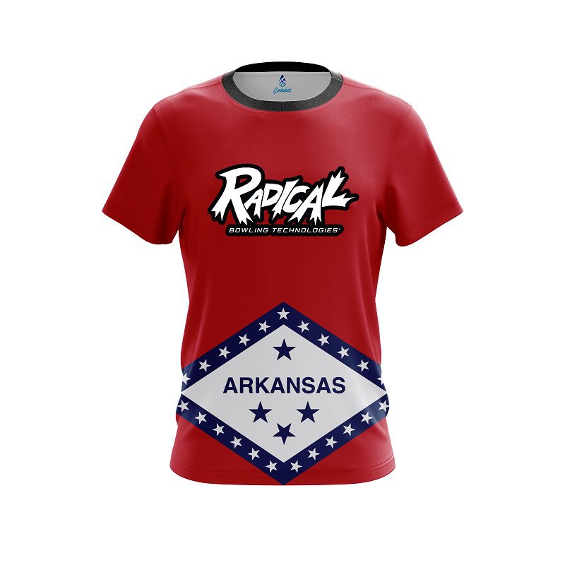 Radical Arkansas Flag CoolWick Bowling Jersey
