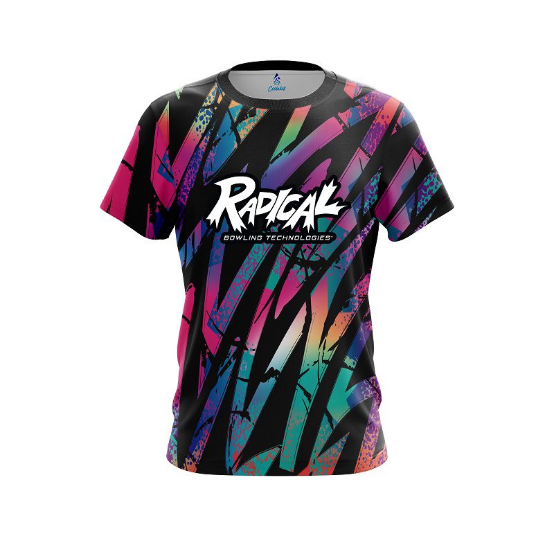 Radical Colorful Art CoolWick Bowling Jersey