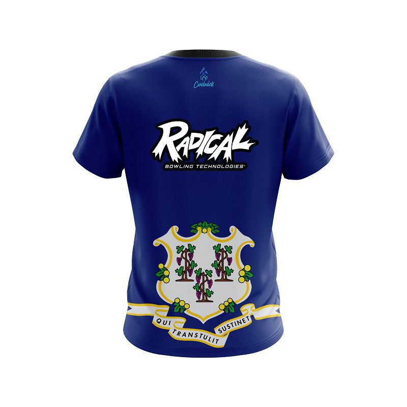 Radical Connecticut Flag CoolWick Bowling Jersey - Image 2