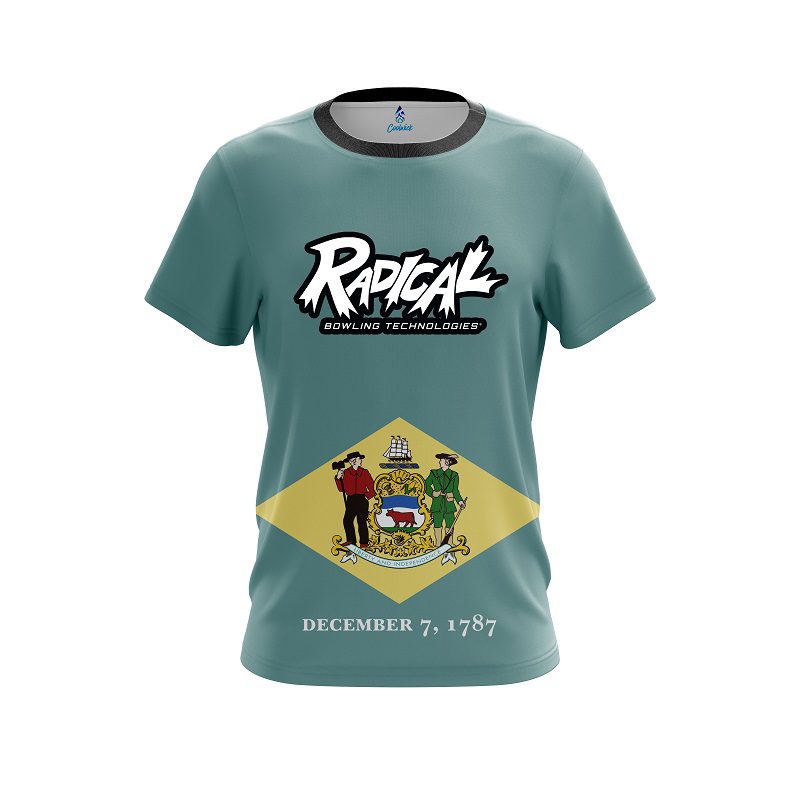 Radical Delaware Flag CoolWick Bowling Jersey