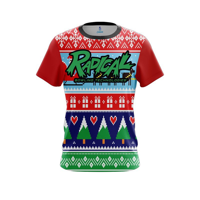 Radical Dirty Santa Red CoolWick Bowling Jersey