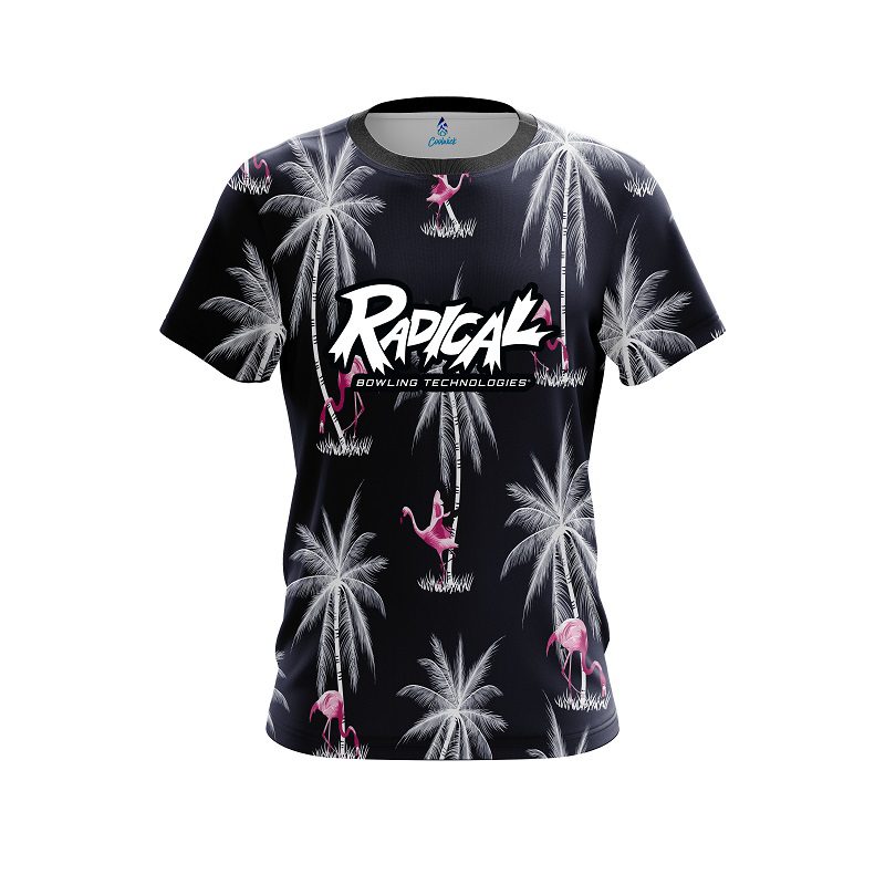 Radical Flamingo Palms CoolWick Bowling Jersey
