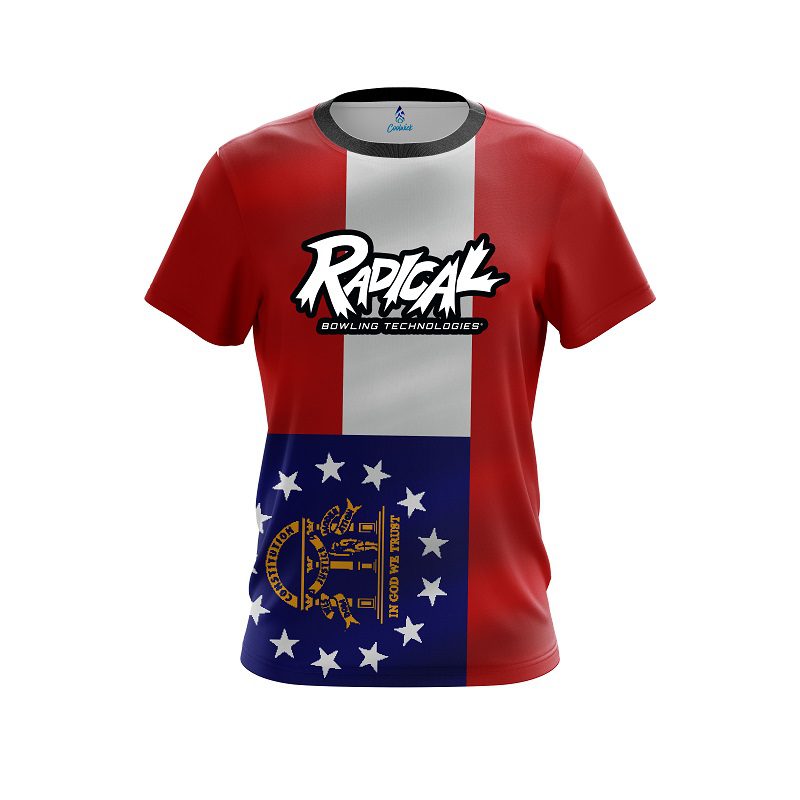 Radical Georgia Flag CoolWick Bowling Jersey