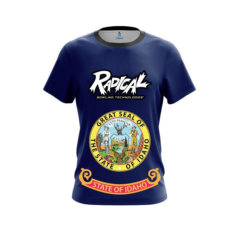 Radical Idaho Flag CoolWick Bowling Jersey