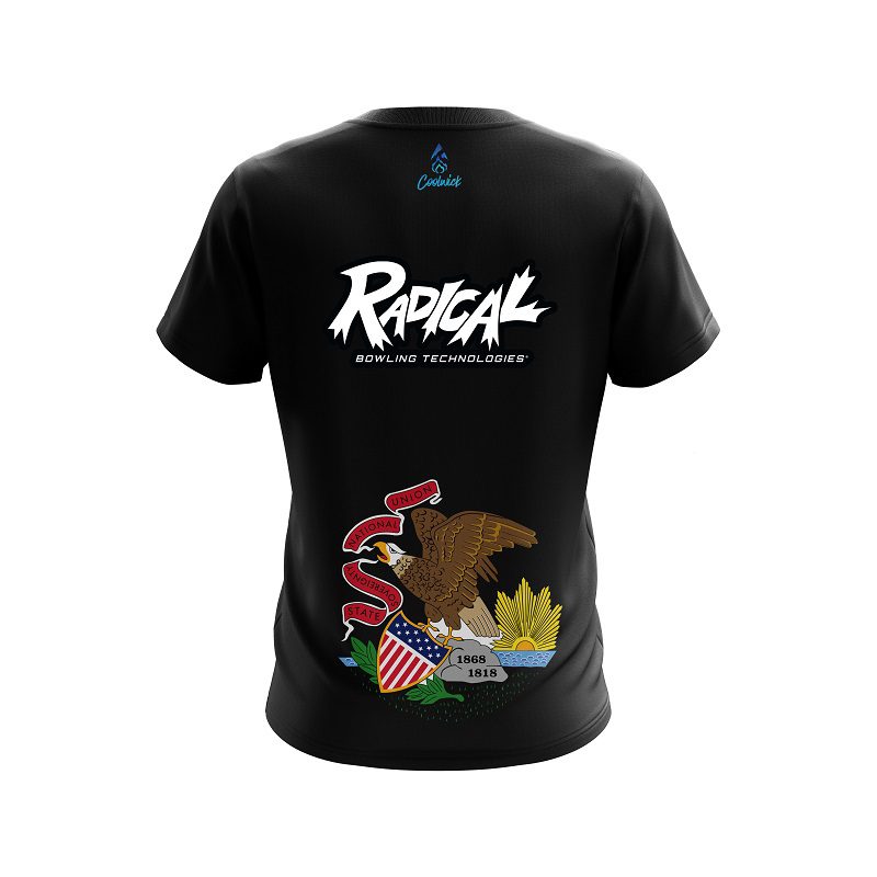 Radical Illinois Flag CoolWick Bowling Jersey - Image 2