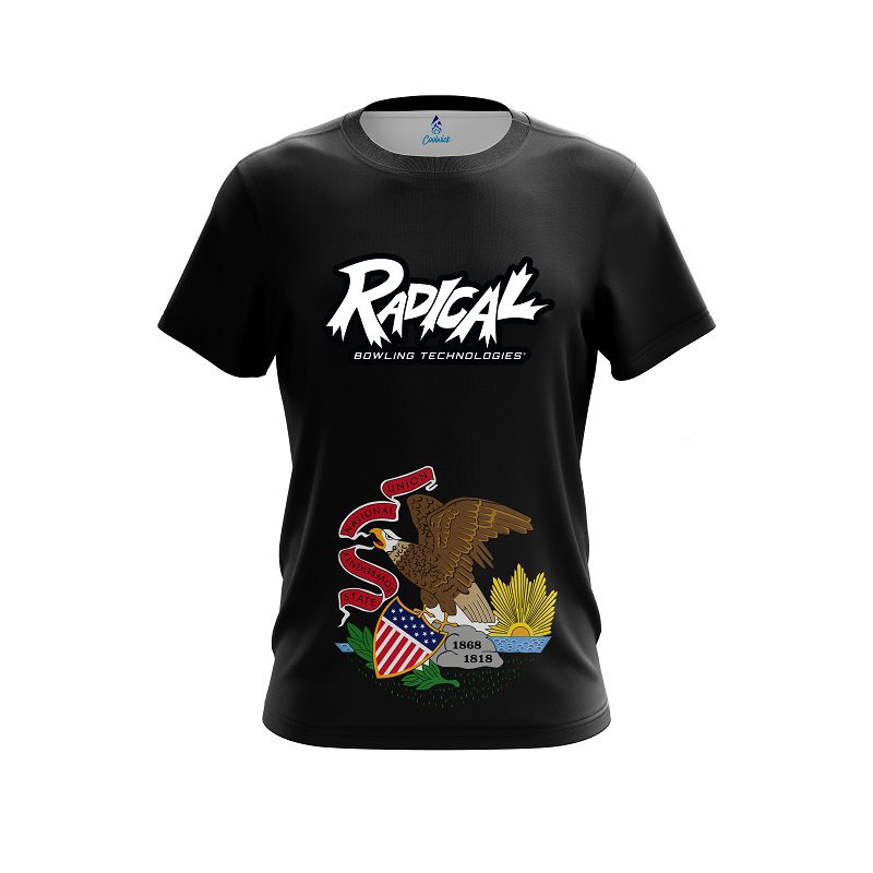 Radical Illinois Flag CoolWick Bowling Jersey