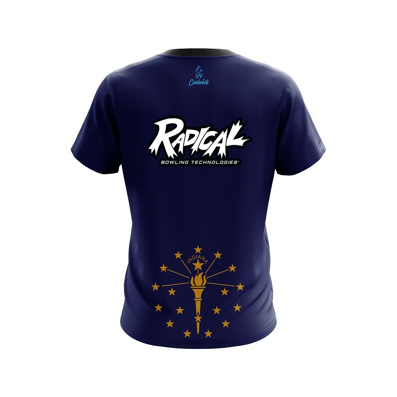 Radical Indiana Flag CoolWick Bowling Jersey - Image 2