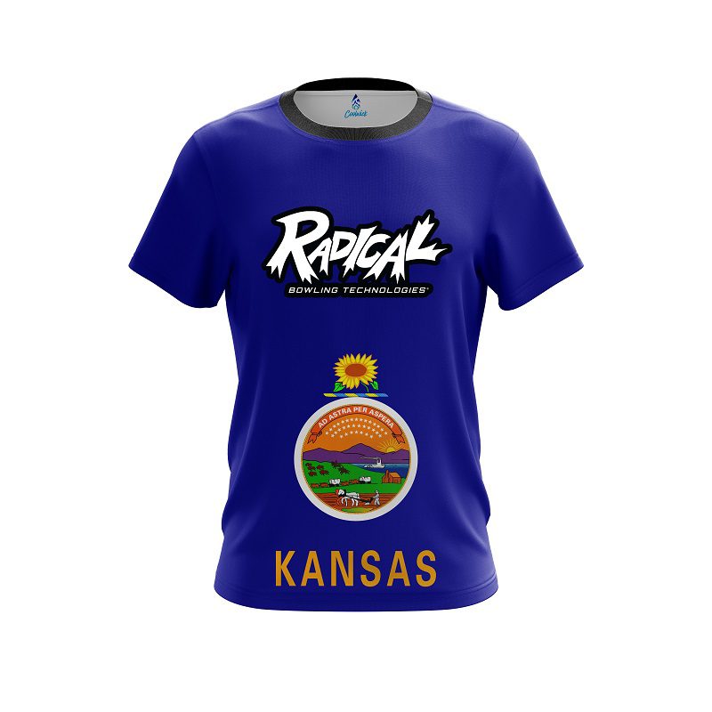Radical Kansas Flag CoolWick Bowling Jersey