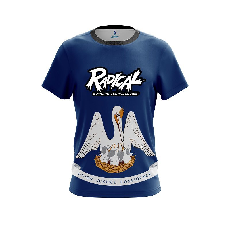 Radical Louisiana Flag CoolWick Bowling Jersey