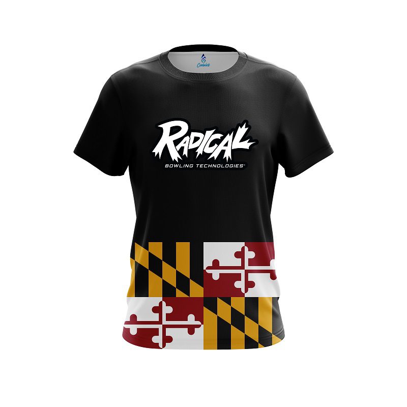 Radical Maryland Flag CoolWick Bowling Jersey