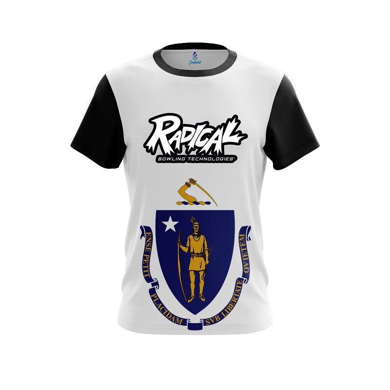 Radical Masssachucets Flag CoolWick Bowling Jersey