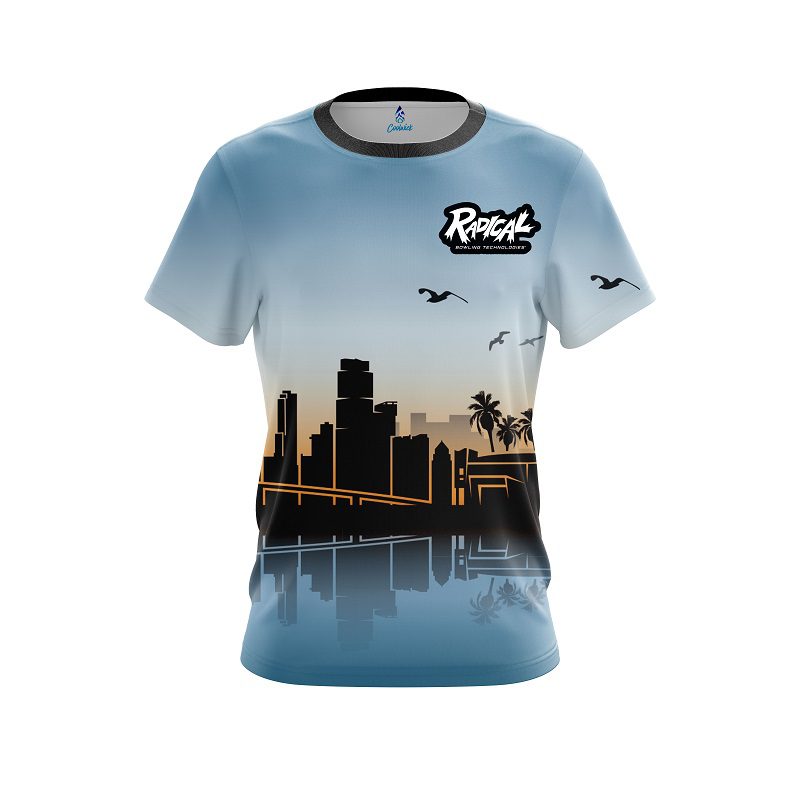 Radical Miami Skyline CoolWick Bowling Jersey