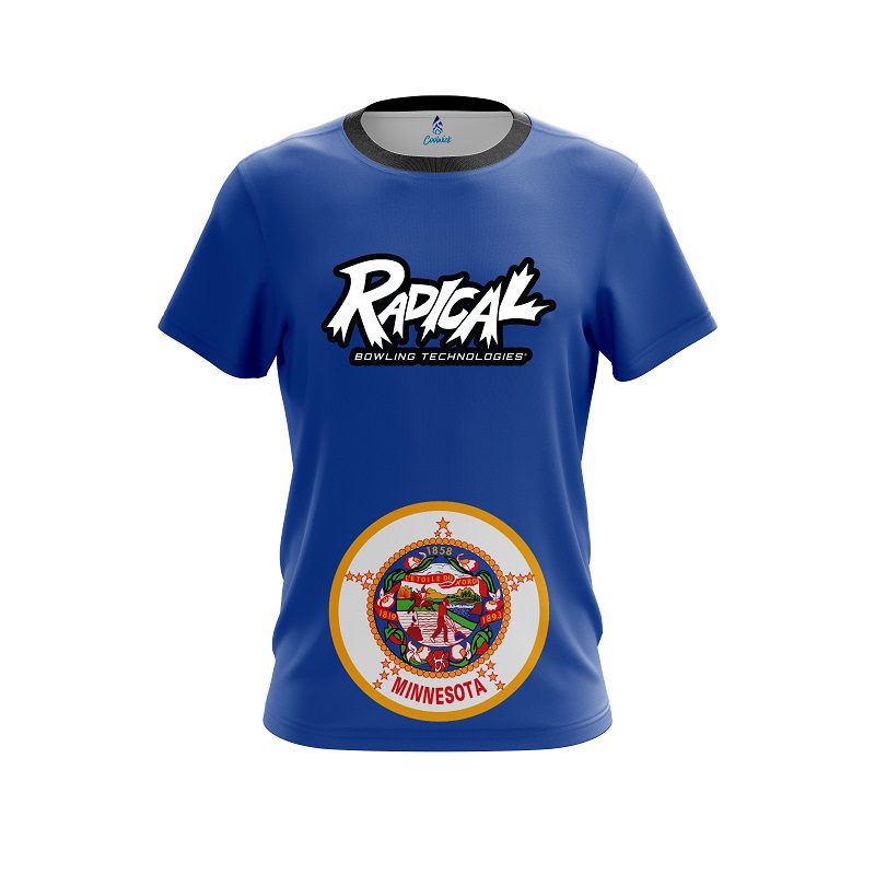 Radical Minnesota Flag CoolWick Bowling Jersey