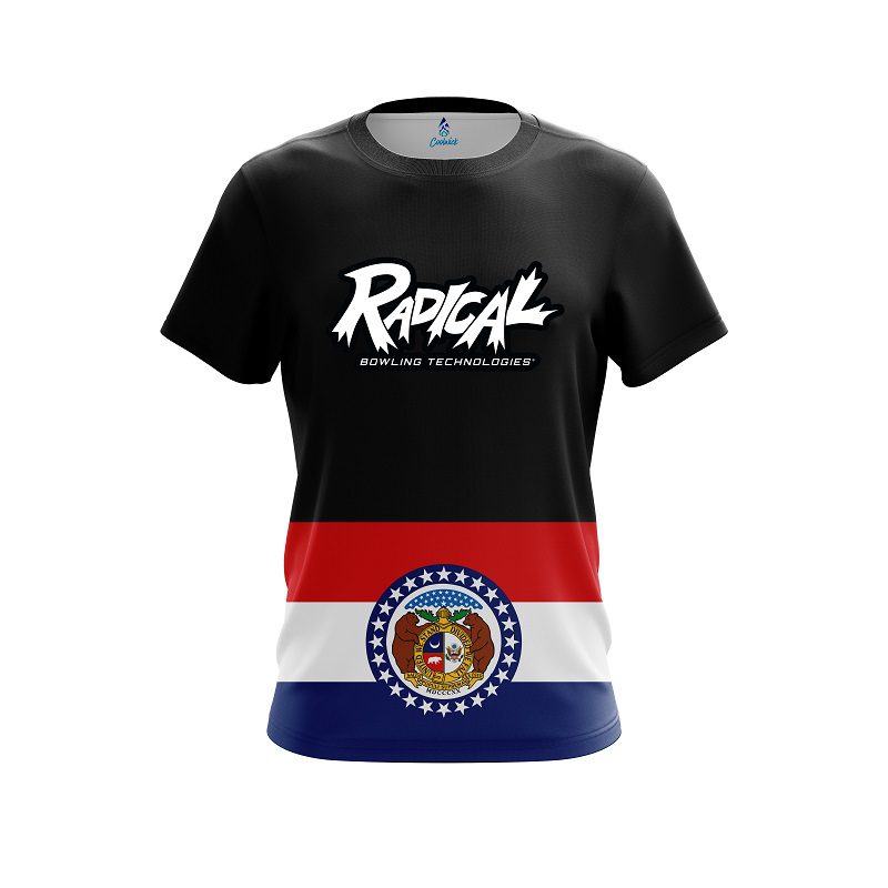 Radical Missouri Flag CoolWick Bowling Jersey