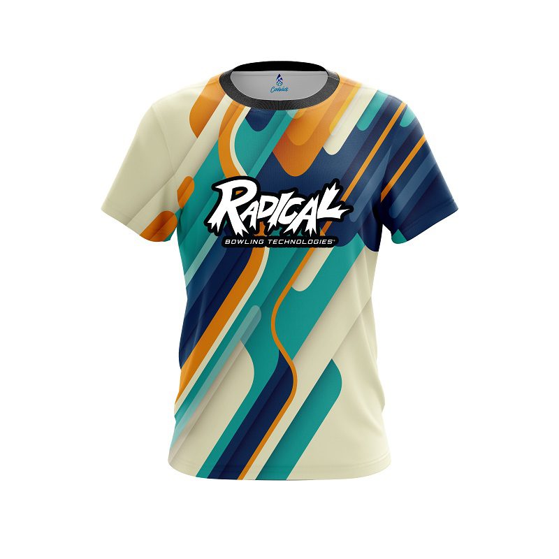 Radical Modern Stripe CoolWick Bowling Jersey