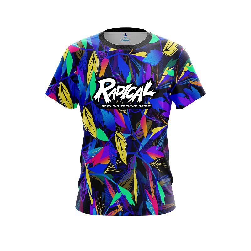 Radical Neon Leafs CoolWick Bowling Jersey