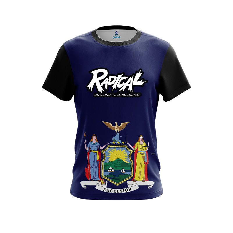 Radical New York Flag CoolWick Bowling Jersey