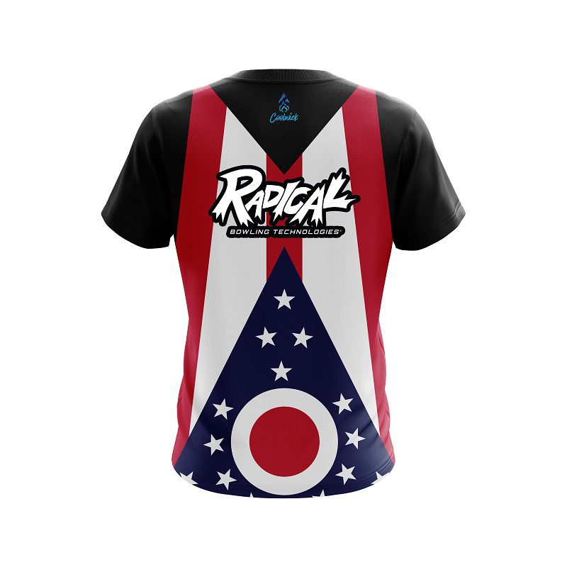 Radical Ohio Flag CoolWick Bowling Jersey - Image 2