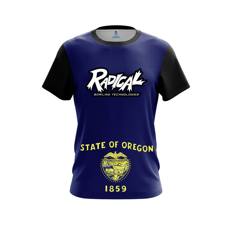 Radical Oregon Flag CoolWick Bowling Jersey