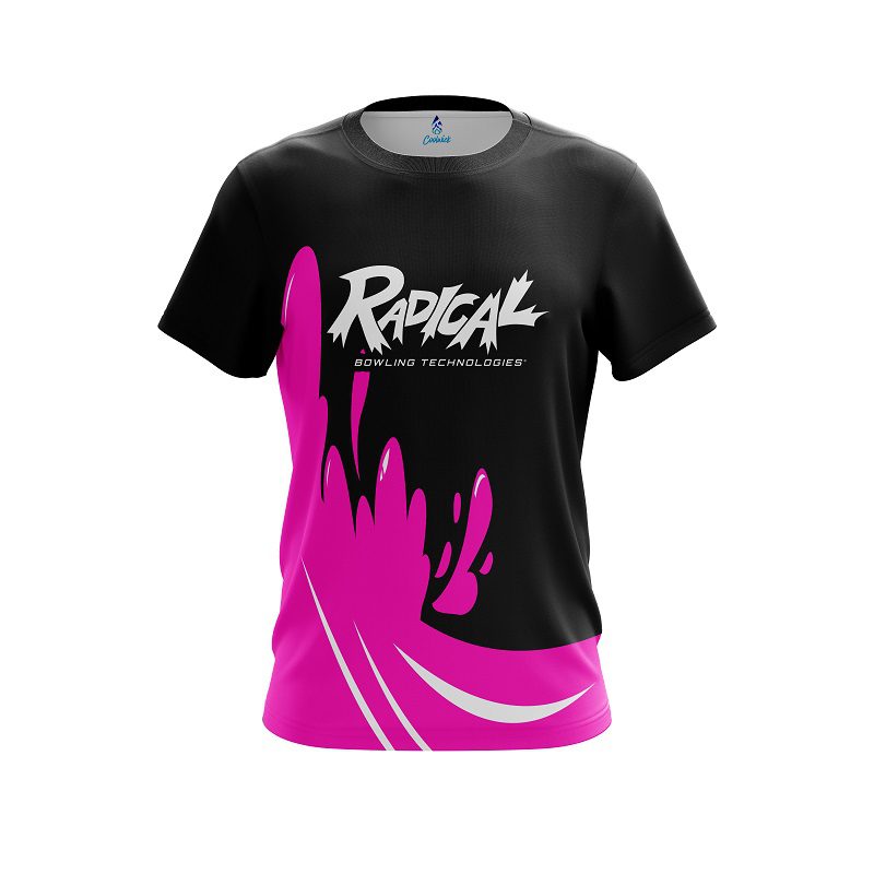 Radical Pink Splash CoolWick Bowling Jersey