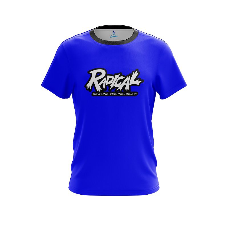 Radical Plain Blue CoolWick Bowling Jersey