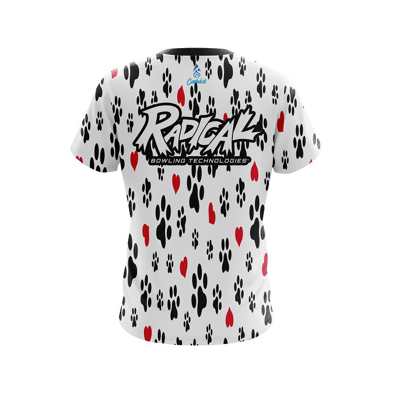 Radical Puppy Love White CoolWick Bowling Jersey - Image 2