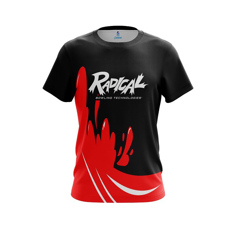 Radical Red  Splash CoolWick Bowling Jersey