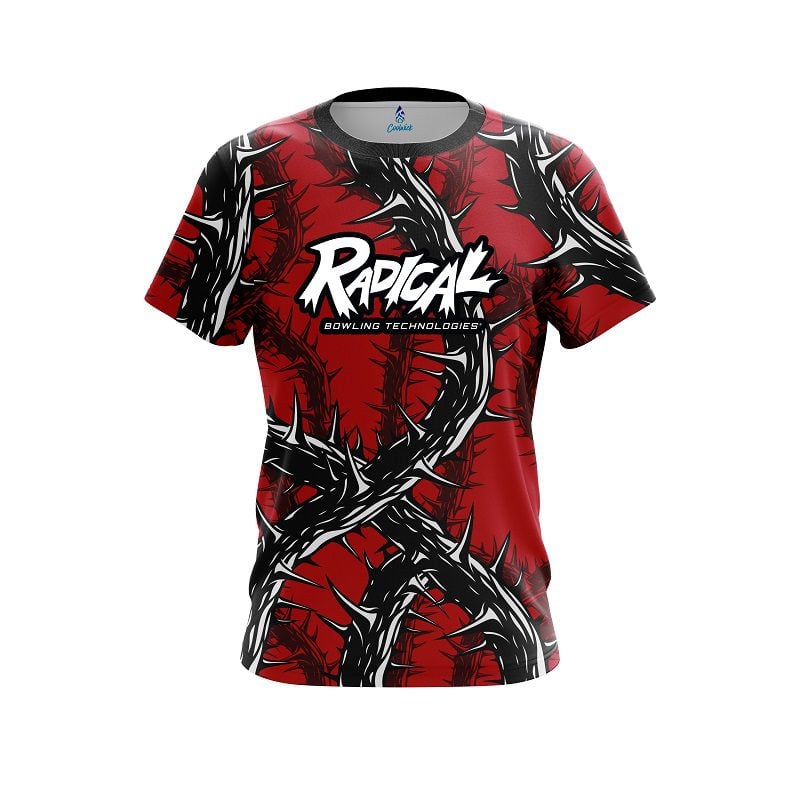 Radical Rock And Roll Red Thorns CoolWick Bowling Jersey