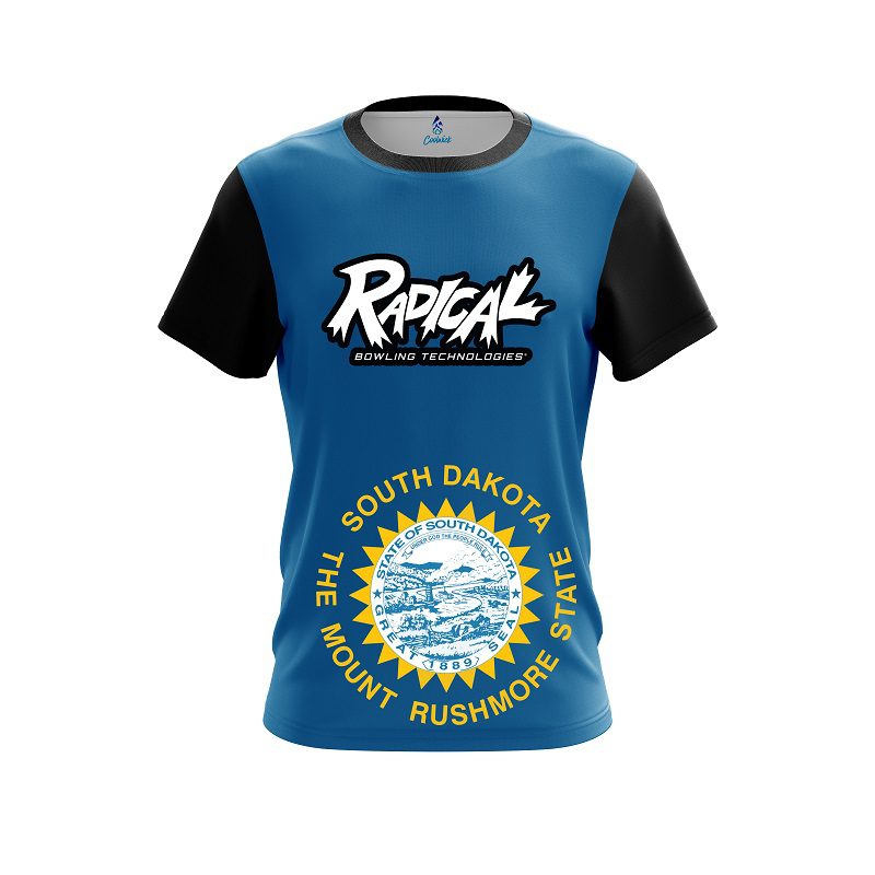 Radical South Dakota Flag CoolWick Bowling Jersey