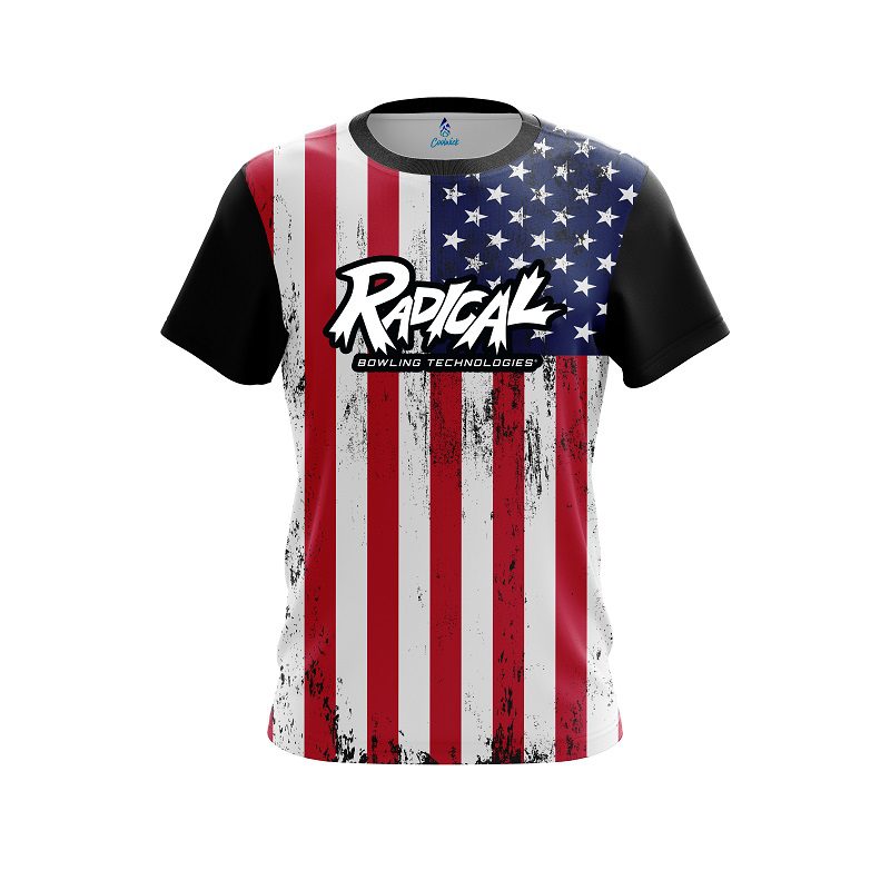 Radical USA Flag CoolWick Bowling Jersey