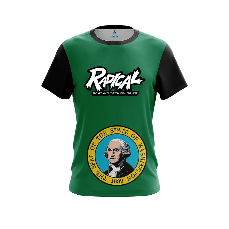 Radical Washington Flag CoolWick Bowling Jersey