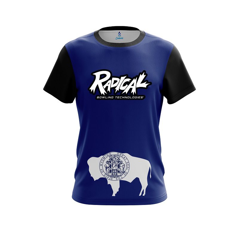 Radical Wyoming Flag CoolWick Bowling Jersey