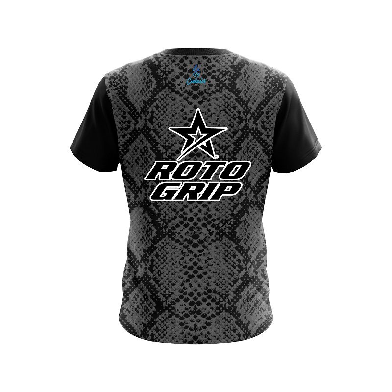 Roto Grip Snake Skin Black CoolWick Bowling Jersey - Image 2