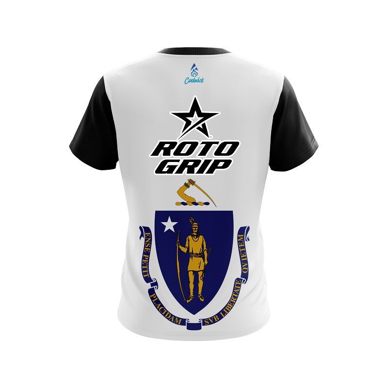 Roto Grip Masssachucets flag CoolWick Bowling Jersey - Image 2